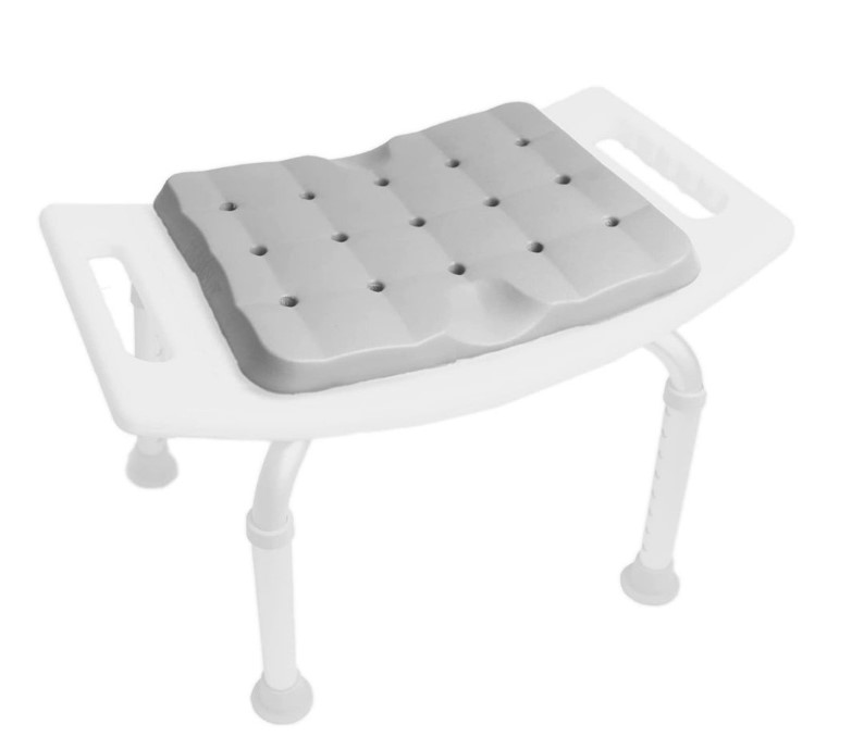 DMI Waterproof Foam Cushion for Bath Seats, Transfer Benches, Shower Chairs, and