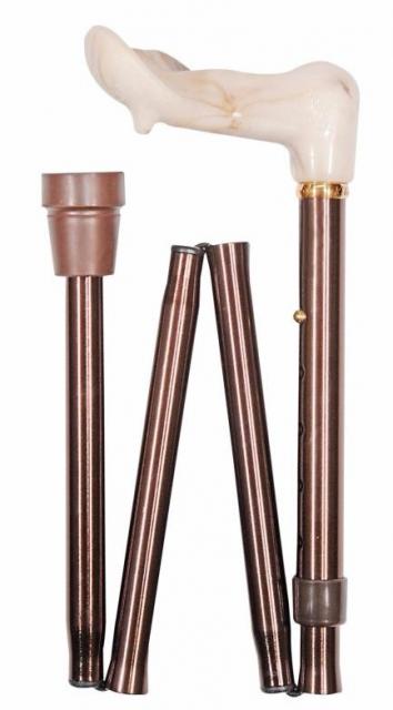 Orthopaedic Folding Cane - Coffee Brown