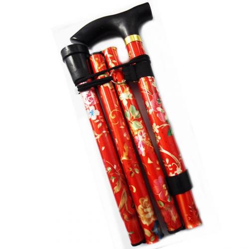 Folding Aluminium Walking Stick - Blossom