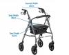 Lightweight Rollator For Tall Users