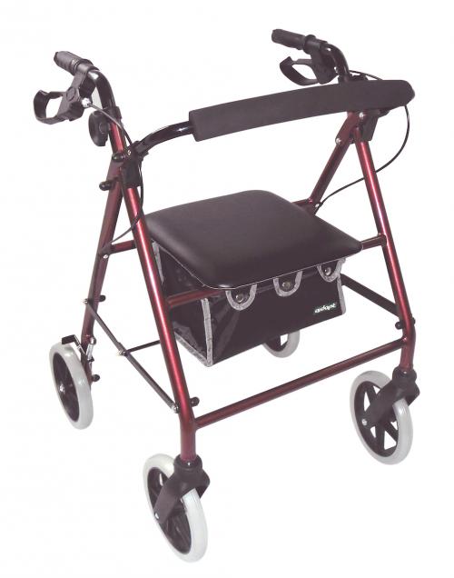 Deluxe Rollator in Red Colour