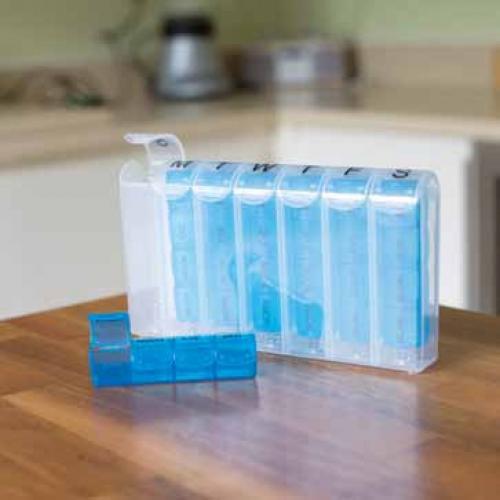 One Week Spring Loaded Pill Box