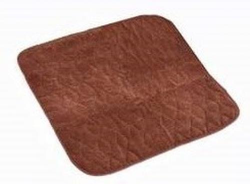 Quilted Chair Pad - Brown