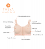 Post Surgery Bra with light Support Front Fastening  -  Vanilla Peony
