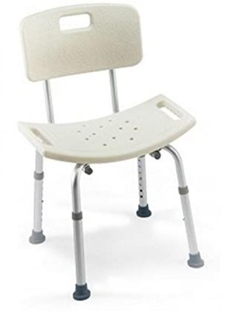 Economy Shower Stool With Backrest