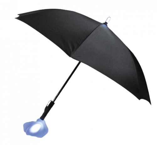 Pluvis Illuminated Umbrella - Black Canopy