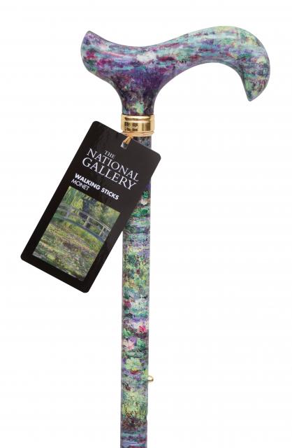 Produced under licence from The National Gallery in London, this adjustable derby cane features the much-loved 'waterlilies' painting by Claude Monet