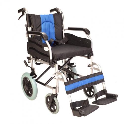 Deluxe aluminium attendant wheelchair