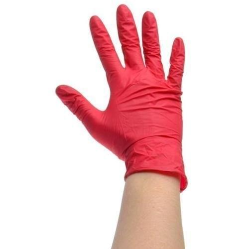 Red Vinyl Disposable Gloves Box of 100