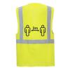 Social Distancing Executive Vest 2m Yellow