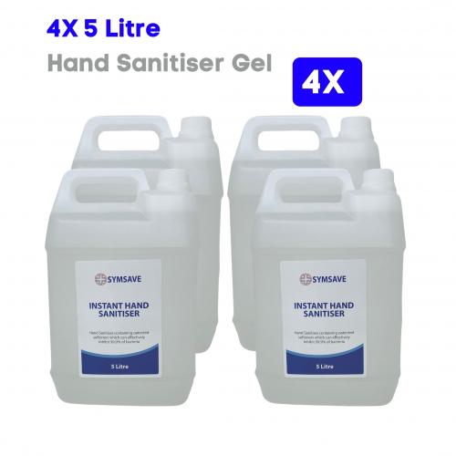 Gel Hand Sanitiser 5L - 4 Pack