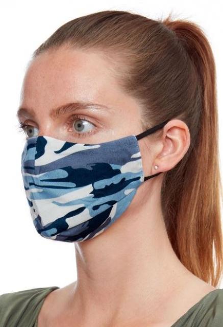 Unisex Reusable Face Masks - Grey Camo