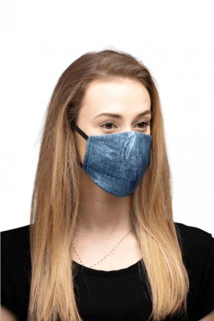 Reusable Cotton Face Mask - Jean Design