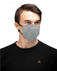 Reusable Cotton Face Mask - Grey Check