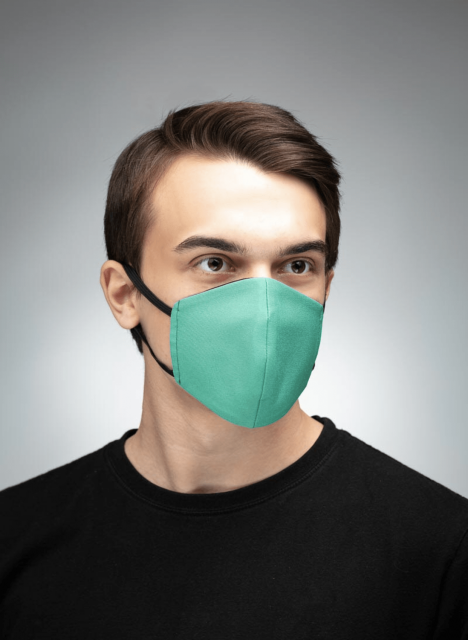 Reusable Cotton Face Mask - Green