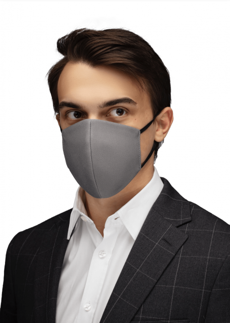 Reusable Cotton Face Mask - Silver