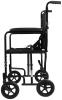 Steel Compact Transit Wheelchair Side View