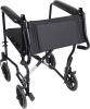 Compact Wheelchair folded back rest