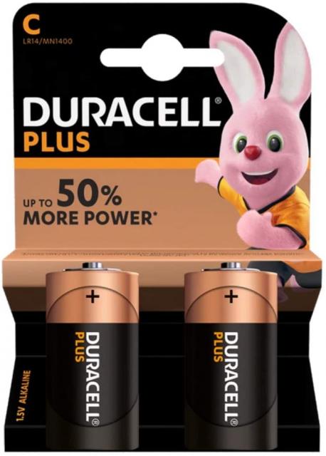 Duracell Plus 2 x C Battery Pack