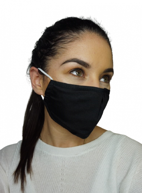 Reusable Fabric Face Mask - Black