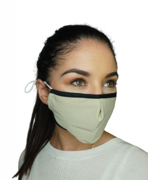 Reusable Fabric Face Mask - Beige