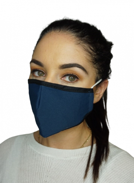 Reusable Fabric Face Mask - Navy