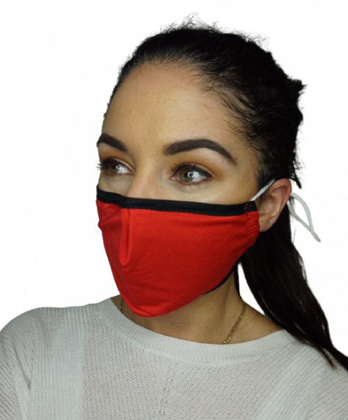 Reusable Fabric Face Mask - Red