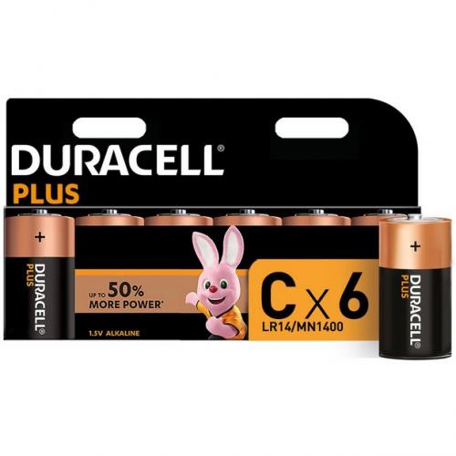 Duracell Plus 6 x C Battery Pack