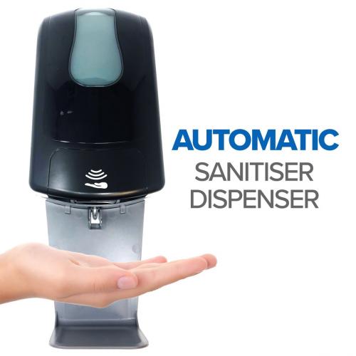 Black Commercial Hand sanitizer unit