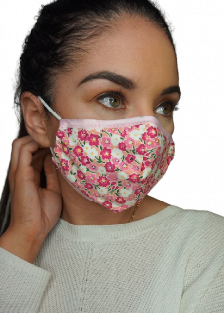 Reusable Face Mask With 2 Filters - Floral