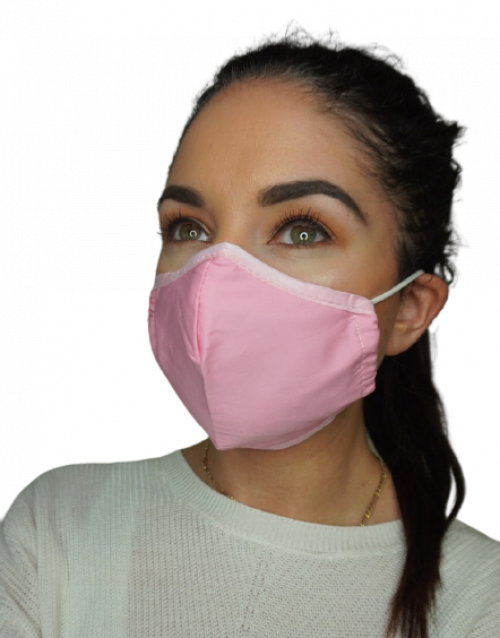 Reusable Face Mask With 2 Filters - Pink