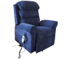 Ecclesfield Series Wall Hugging Rise & Recliner - Chenille Material Blue