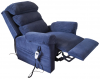 Ecclesfield Series Wall Hugging Rise & Recliner - Chenille Material Blue