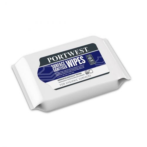 Portwest IW51 Surface Cleaning Wipes - Pack Of 100