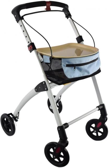 Breeze White Indoor 4 Wheel Rollator