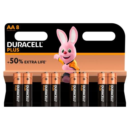 Duracell Plus 8 x AAA Battery Pack