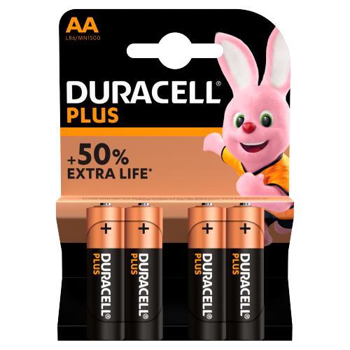 Duracell Plus 4 x AA Battery Pack
