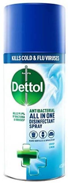 Dettol Surface Sanitiser Spray Aerosol 400ml