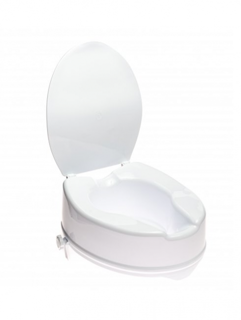 Raised Toilet Seat With Lid