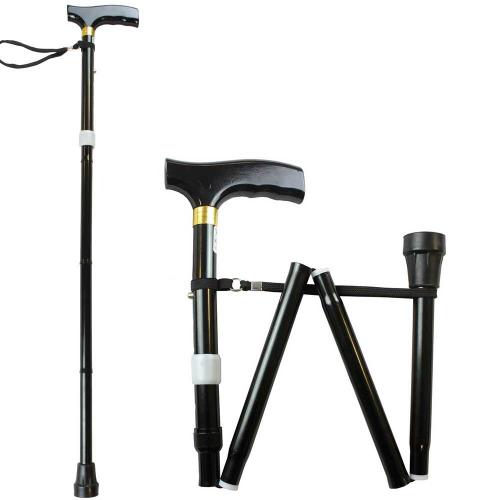 Black Folding Walking Stick