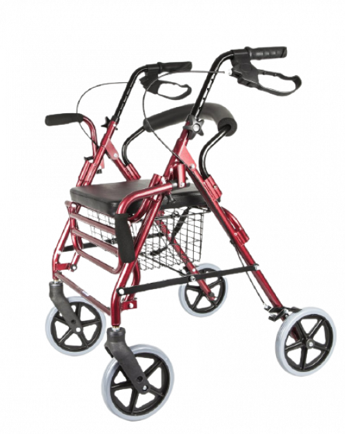 FourWheeled Walker With Basket