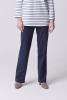 Navy Straight Leg Pull Up Trousers