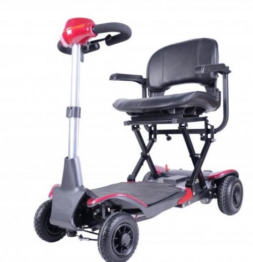 Folding Mobility Scooter Red