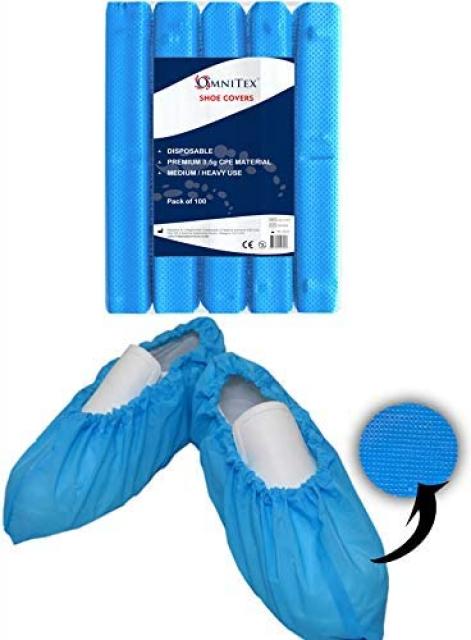 Premium Disposable Shoe Covers - Pack of 100