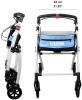 White Indoor Wheel Rollator with Tray