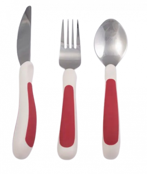 Kura Care Adult Cutlery Set - Red