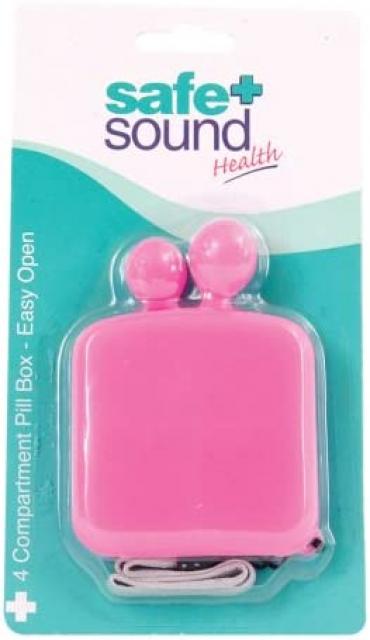 Pink Safe & Sound Character Pill Box