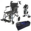 Deluxe Wheelchair With Wheeled Travel Bag