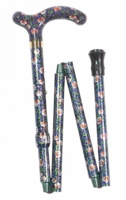 Folding Petite Cane - Summer Floral