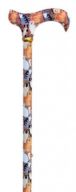 Adjustable Derby Cane - Classic Cats